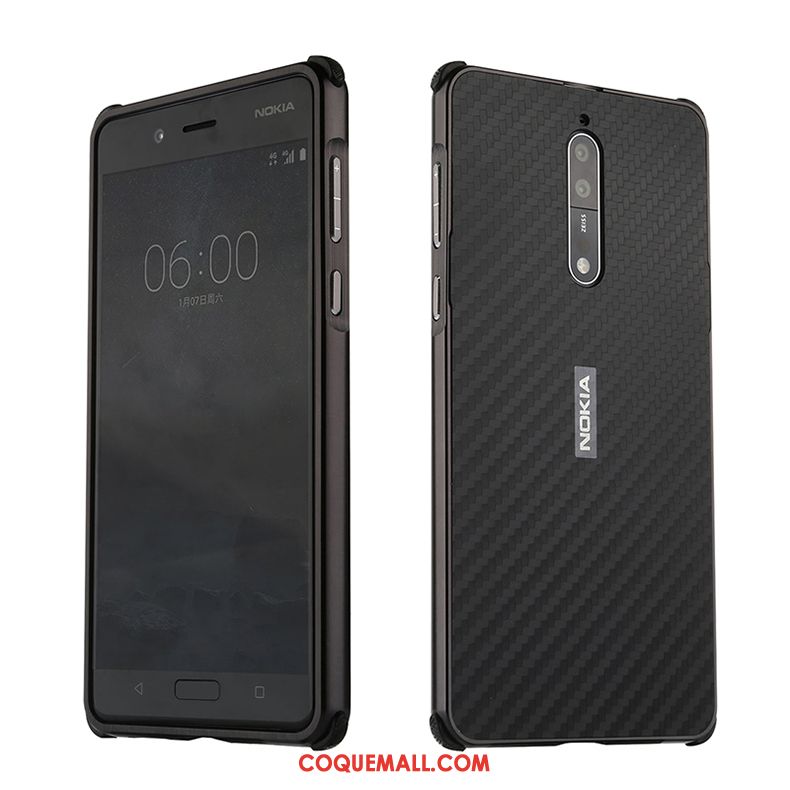 Étui Nokia 8 Tout Compris Modèle Fleurie Fibre, Coque Nokia 8 Difficile Téléphone Portable