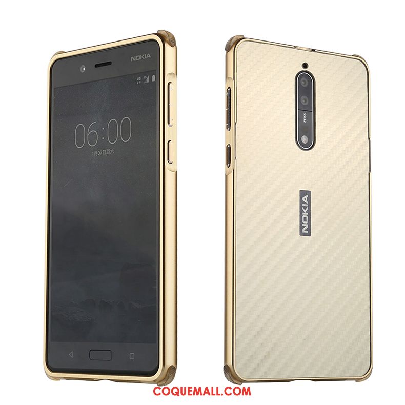 Étui Nokia 8 Tout Compris Modèle Fleurie Fibre, Coque Nokia 8 Difficile Téléphone Portable