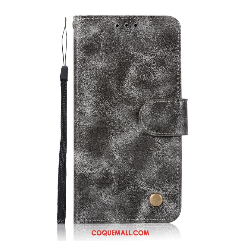 Étui Nokia 8 Vintage Support Étui En Cuir, Coque Nokia 8 Carte Noir