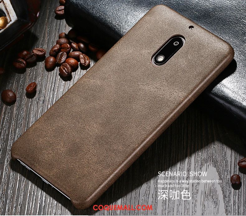 Étui Nokia 8 Étui En Cuir Cuir Business, Coque Nokia 8 Incassable Modèle Fleurie Braun