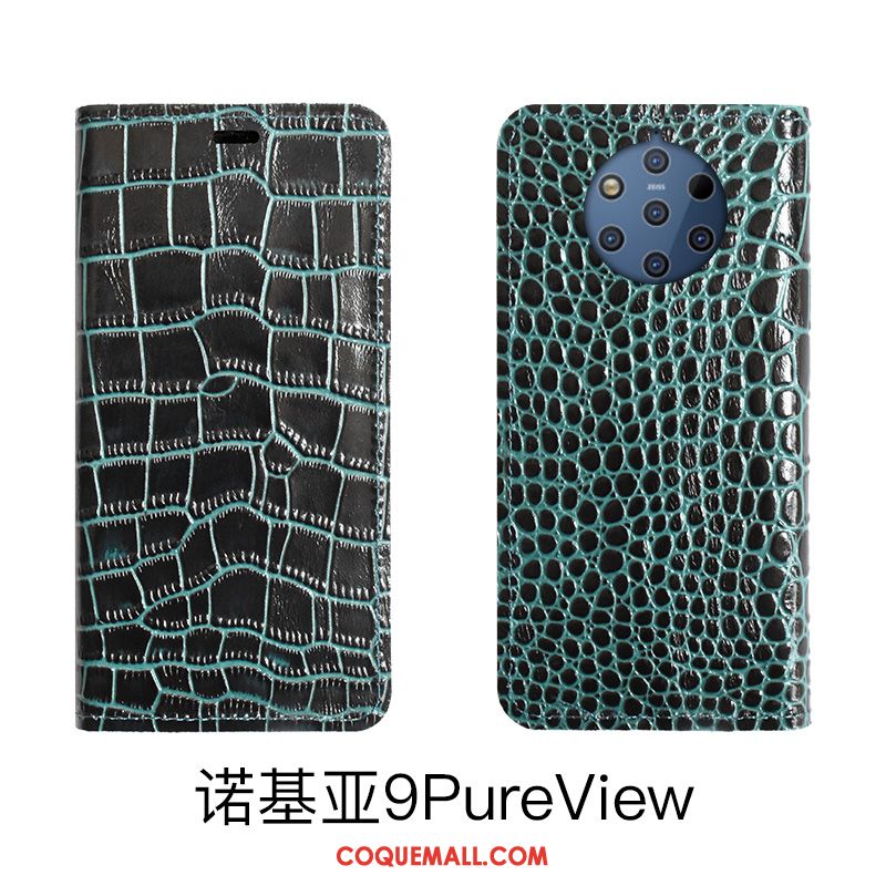 Étui Nokia 9 Pureview Incassable Cuir Protection, Coque Nokia 9 Pureview Téléphone Portable En Cuir