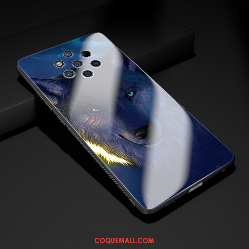 Étui Nokia 9 Pureview Membrane Personnalisé Tendance, Coque Nokia 9 Pureview Tempérer Bleu