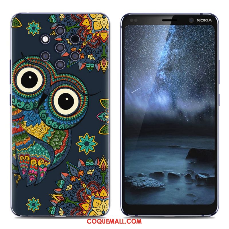 Étui Nokia 9 Pureview Pu Créatif Fluide Doux, Coque Nokia 9 Pureview Protection Silicone