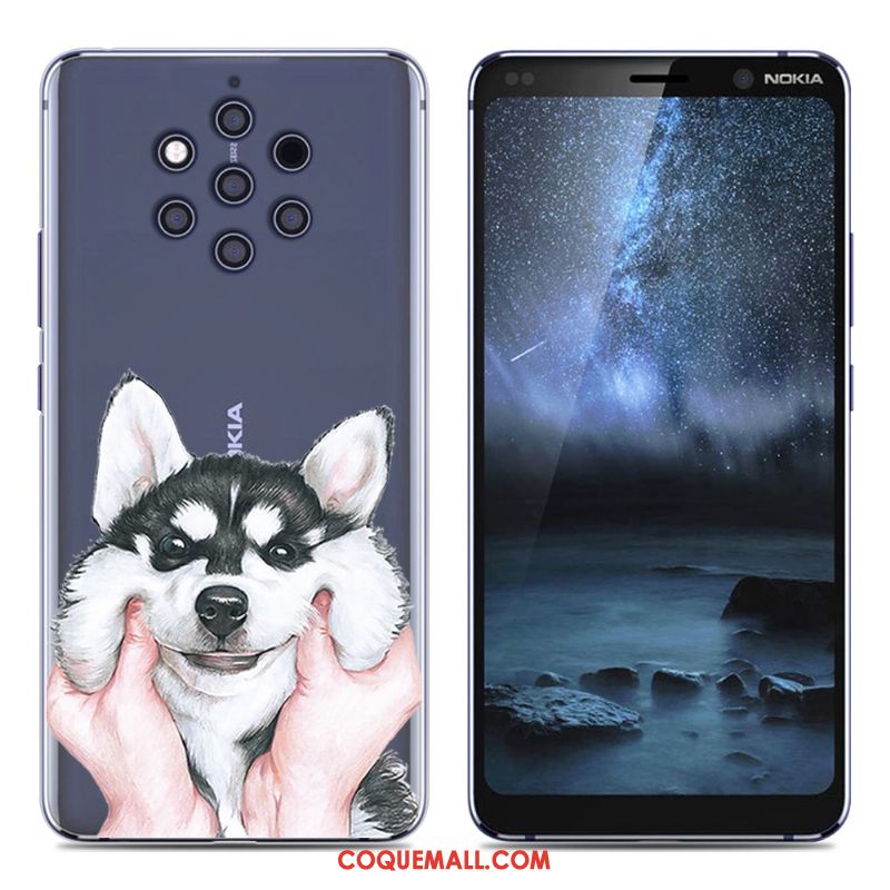 Étui Nokia 9 Pureview Pu Créatif Fluide Doux, Coque Nokia 9 Pureview Protection Silicone