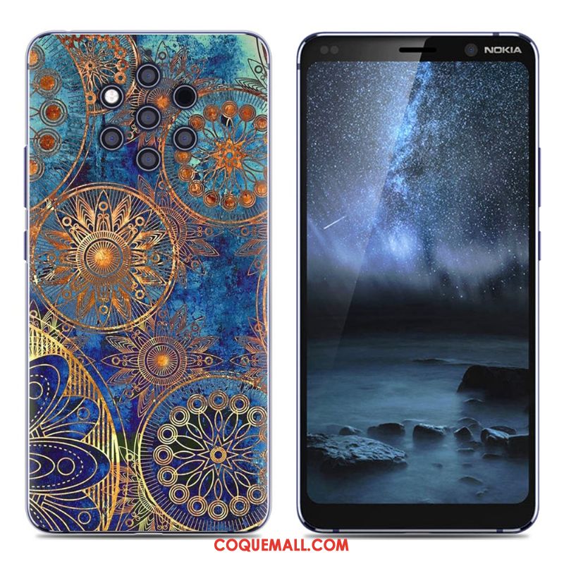 Étui Nokia 9 Pureview Pu Créatif Fluide Doux, Coque Nokia 9 Pureview Protection Silicone