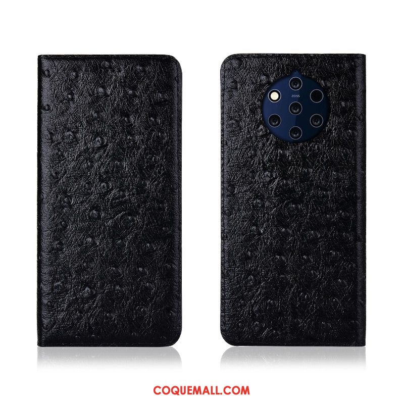 Étui Nokia 9 Pureview Silicone Cuir Véritable Nouveau, Coque Nokia 9 Pureview Clamshell Protection