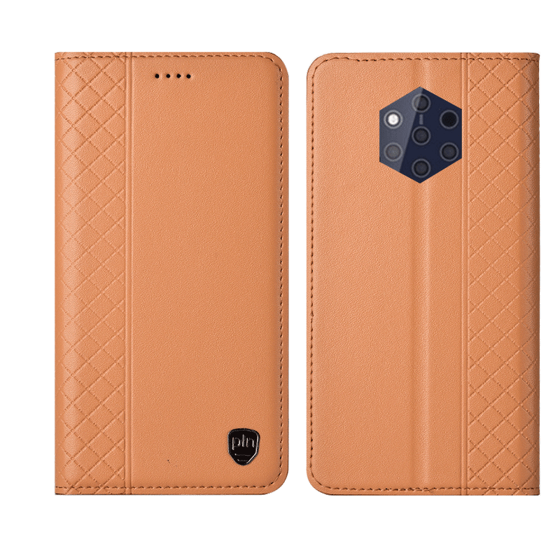 Étui Nokia 9 Pureview Tout Compris Protection Cuir Véritable, Coque Nokia 9 Pureview Fluide Doux Nouveau Braun