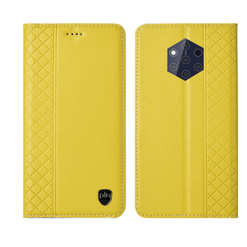 Étui Nokia 9 Pureview Tout Compris Protection Cuir Véritable, Coque Nokia 9 Pureview Fluide Doux Nouveau Braun