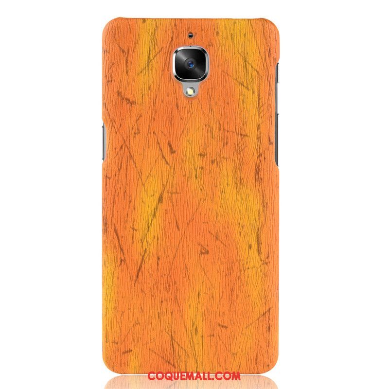 Étui Oneplus 3 Créatif Téléphone Portable Grain De Bois, Coque Oneplus 3 Violet Difficile