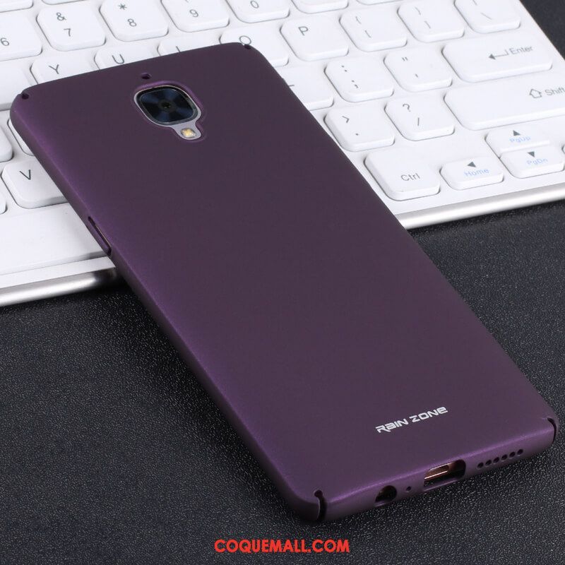 Étui Oneplus 3 Délavé En Daim Violet Tendance, Coque Oneplus 3 Trois Défenses Rouge