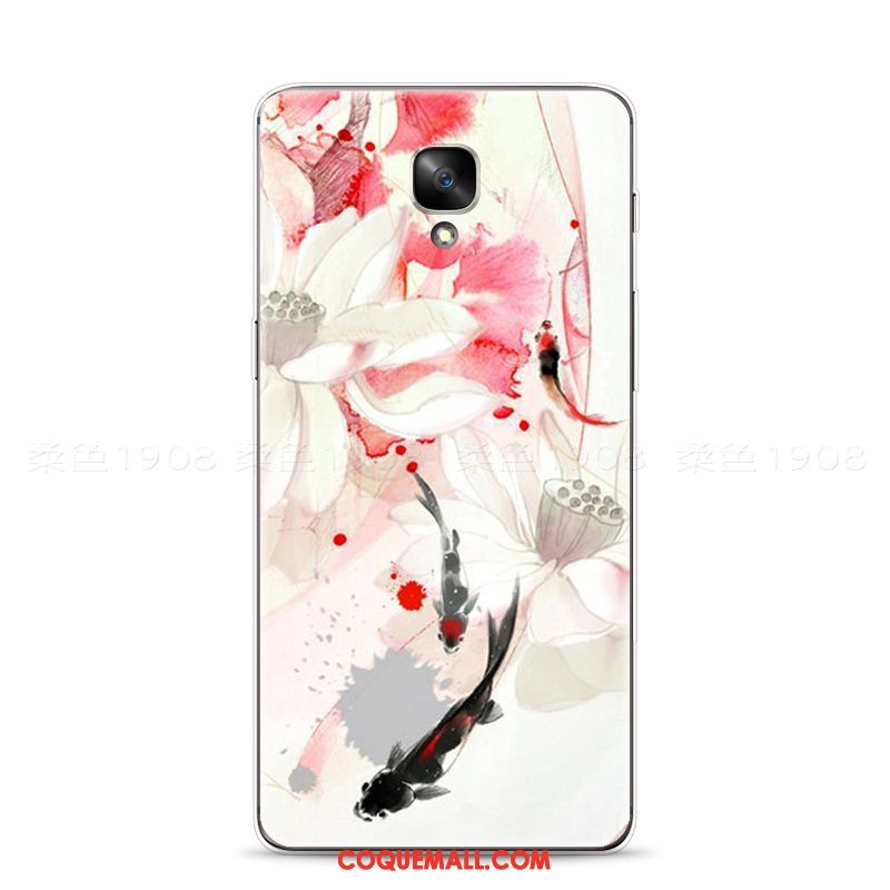 Étui Oneplus 3 Gaufrage Art Vintage, Coque Oneplus 3 Téléphone Portable Style Chinois