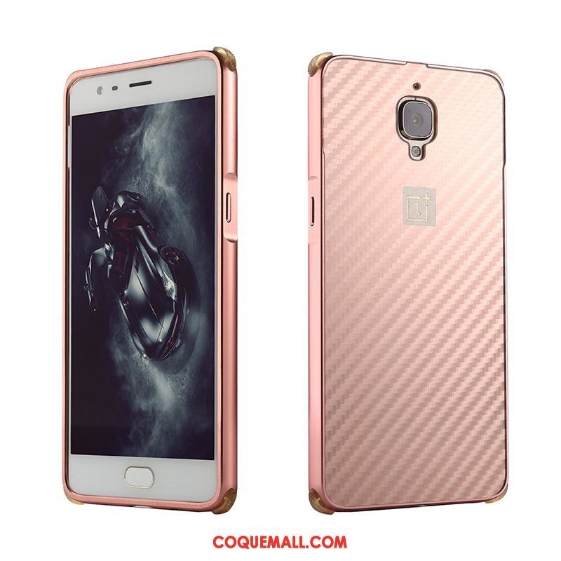 Étui Oneplus 3 Modèle Fleurie Rose Téléphone Portable, Coque Oneplus 3 Chaud Métal