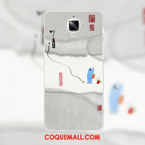 Étui Oneplus 3 Nouveau Personnalisé Style Chinois, Coque Oneplus 3 Blanc Personnalité