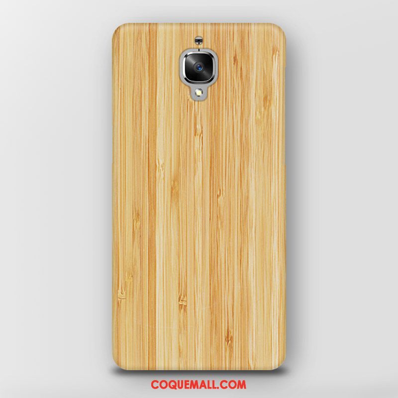 Étui Oneplus 3 Protection Tendance Délavé En Daim, Coque Oneplus 3 Téléphone Portable Grain De Bois Braun