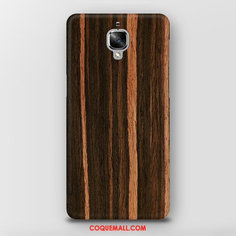 Étui Oneplus 3 Protection Tendance Délavé En Daim, Coque Oneplus 3 Téléphone Portable Grain De Bois Braun