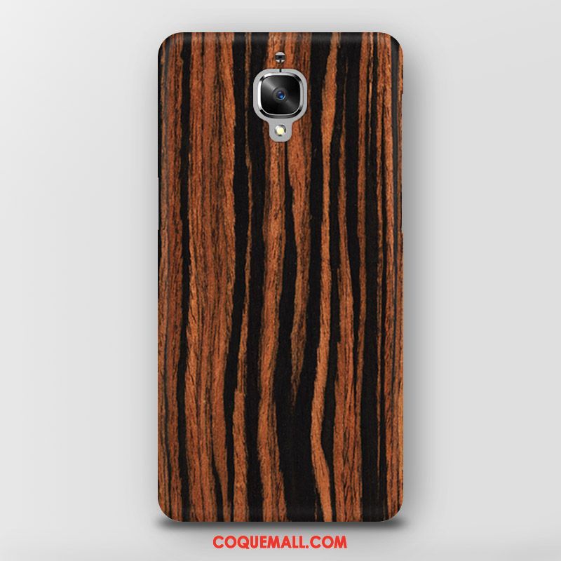 Étui Oneplus 3 Protection Tendance Délavé En Daim, Coque Oneplus 3 Téléphone Portable Grain De Bois Braun