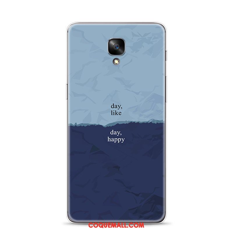 Étui Oneplus 3 Simple Amoureux Épissure, Coque Oneplus 3 Fluide Doux Vent