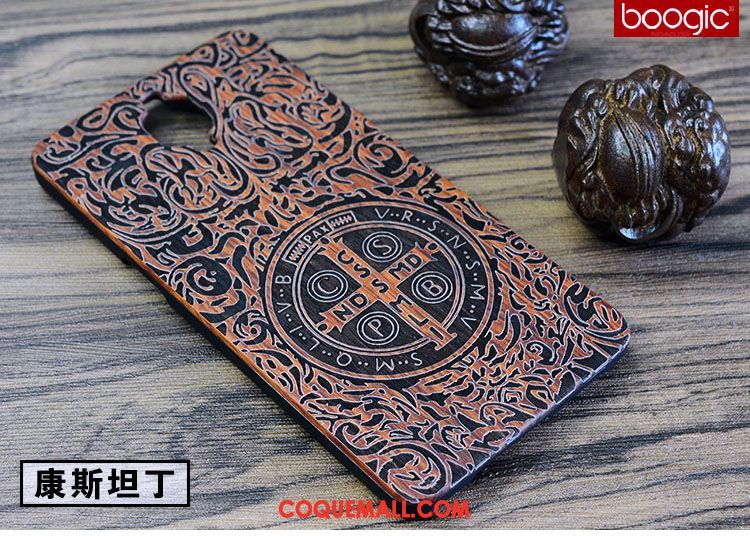 Étui Oneplus 3 Vintage En Bois Créatif, Coque Oneplus 3 Protection Incassable Braun