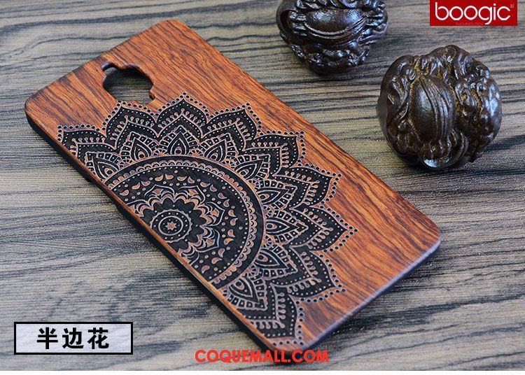 Étui Oneplus 3 Vintage En Bois Créatif, Coque Oneplus 3 Protection Incassable Braun