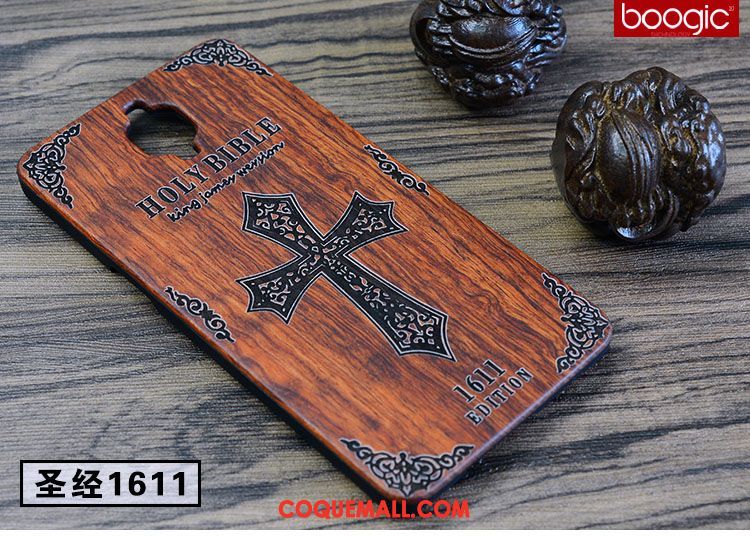 Étui Oneplus 3 Vintage En Bois Créatif, Coque Oneplus 3 Protection Incassable Braun