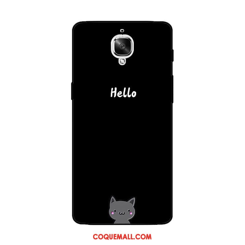 Étui Oneplus 3t Animal Noir Gaufrage, Coque Oneplus 3t Protection Ornements Suspendus