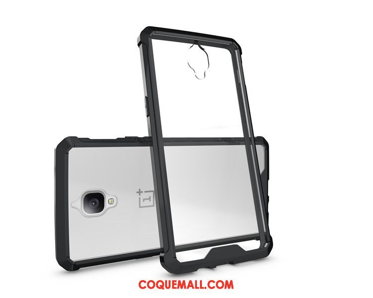 Étui Oneplus 3t Armure Simple Téléphone Portable, Coque Oneplus 3t Blanc Transparent