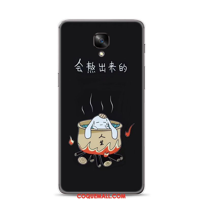 Étui Oneplus 3t Créatif Personnalité Téléphone Portable, Coque Oneplus 3t Silicone Noir