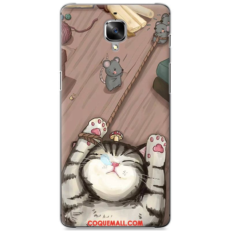 Étui Oneplus 3t Difficile Dessin Animé Rouge, Coque Oneplus 3t Protection Téléphone Portable