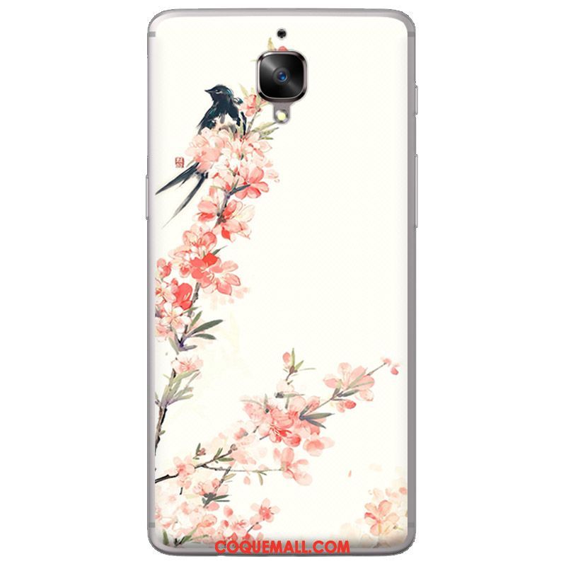 Étui Oneplus 3t Encre Téléphone Portable Noir, Coque Oneplus 3t Fluide Doux Silicone