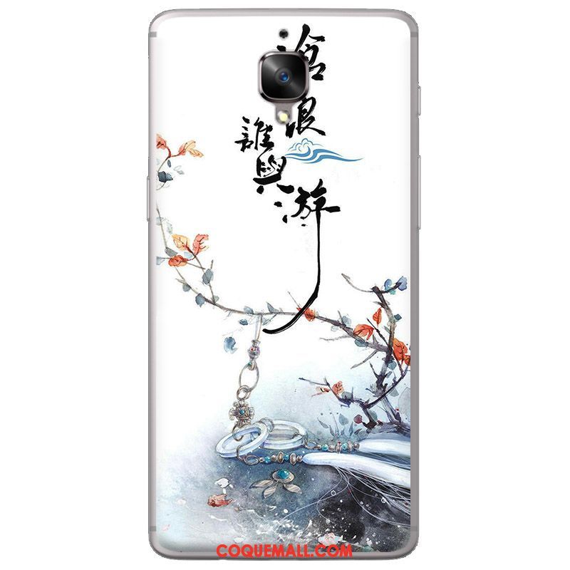 Étui Oneplus 3t Encre Téléphone Portable Noir, Coque Oneplus 3t Fluide Doux Silicone