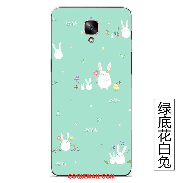 Étui Oneplus 3t Fluide Doux Téléphone Portable Oiseau, Coque Oneplus 3t Floral Vert