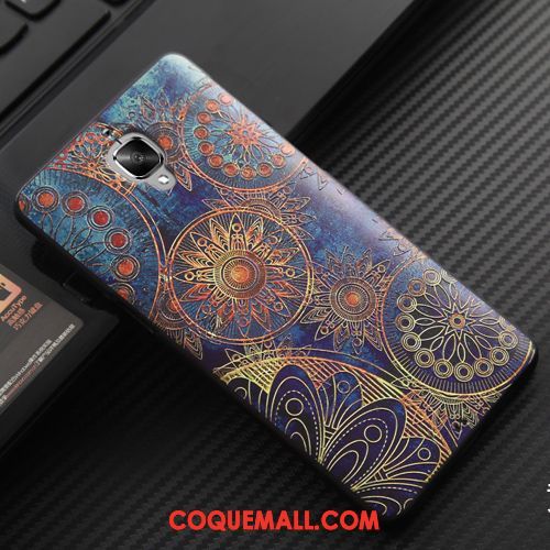 Étui Oneplus 3t Gaufrage Rose Fluide Doux, Coque Oneplus 3t Silicone Créatif