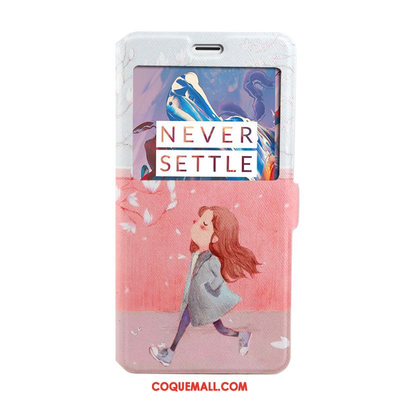 Étui Oneplus 3t Incassable Protection Clamshell, Coque Oneplus 3t Bleu Étui En Cuir