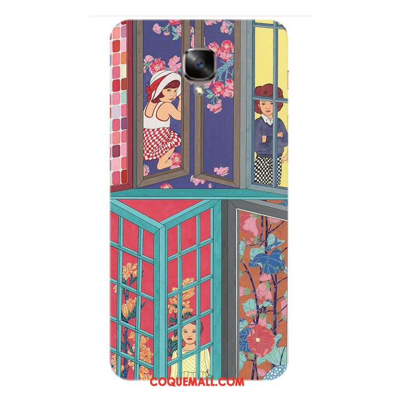 Étui Oneplus 3t Protection Téléphone Portable Bleu, Coque Oneplus 3t Tout Compris Rayé