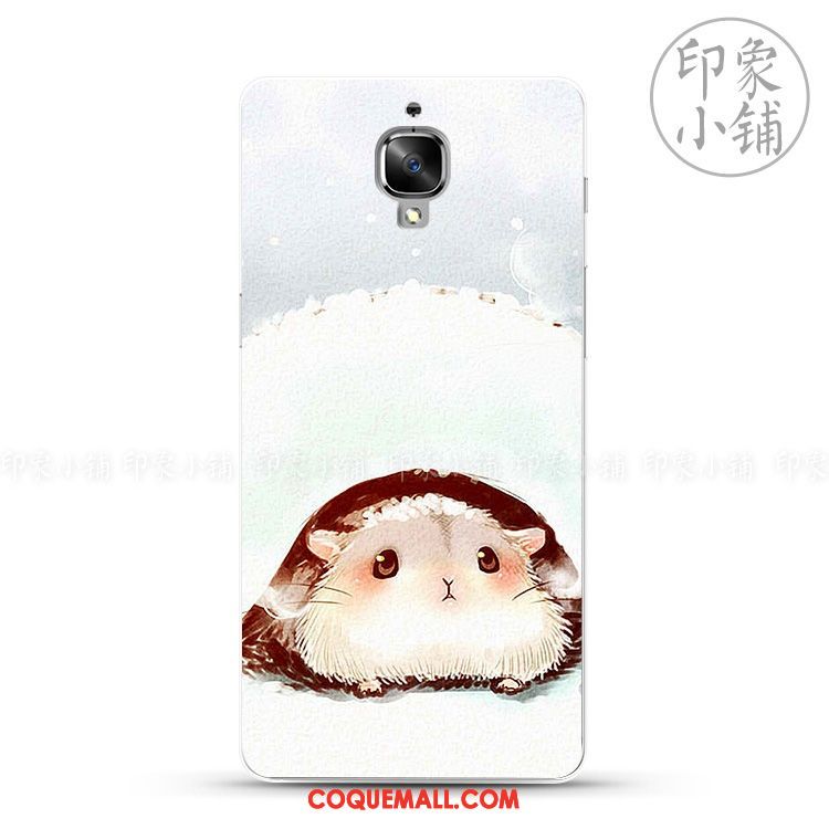 Étui Oneplus 3t Silicone Animal Rat, Coque Oneplus 3t Super Mignon Charmant