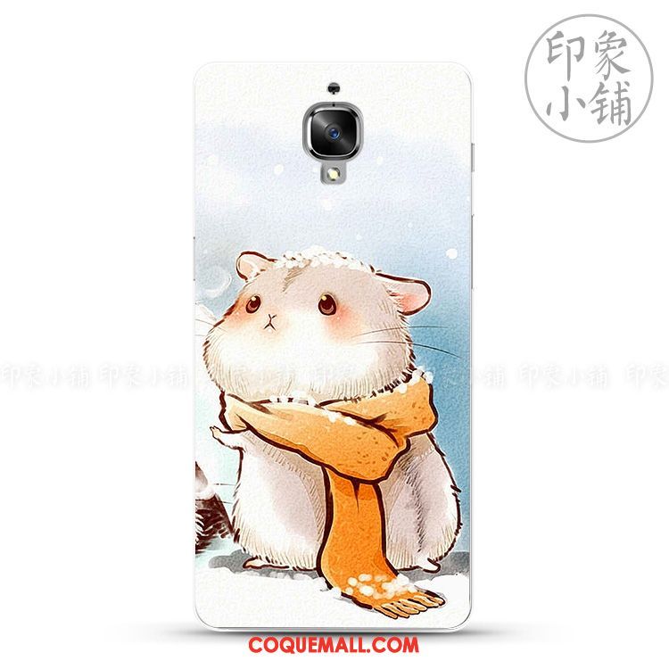 Étui Oneplus 3t Silicone Animal Rat, Coque Oneplus 3t Super Mignon Charmant