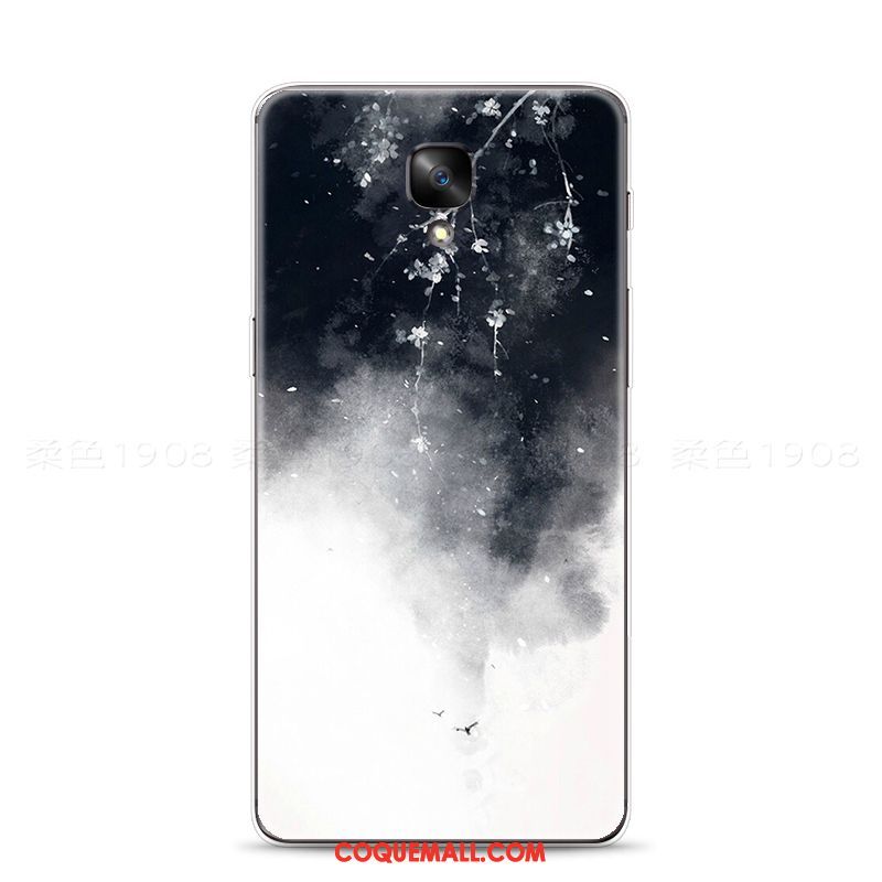 Étui Oneplus 3t Téléphone Portable Art Encre, Coque Oneplus 3t Style Chinois Vert