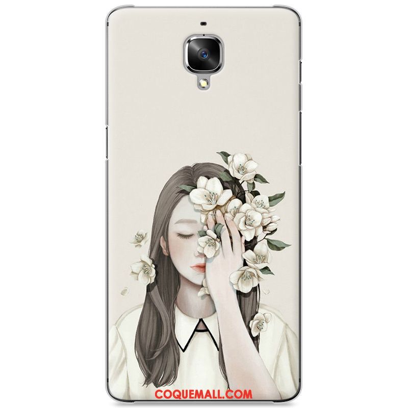 Étui Oneplus 3t Téléphone Portable Blanc Protection, Coque Oneplus 3t Difficile Peinture