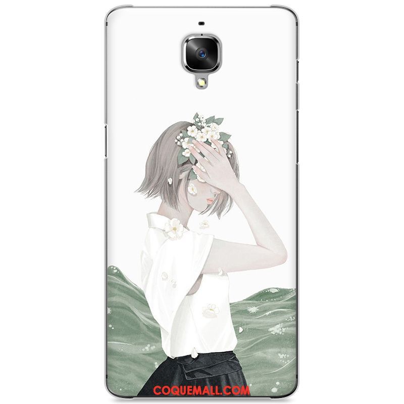 Étui Oneplus 3t Téléphone Portable Blanc Protection, Coque Oneplus 3t Difficile Peinture