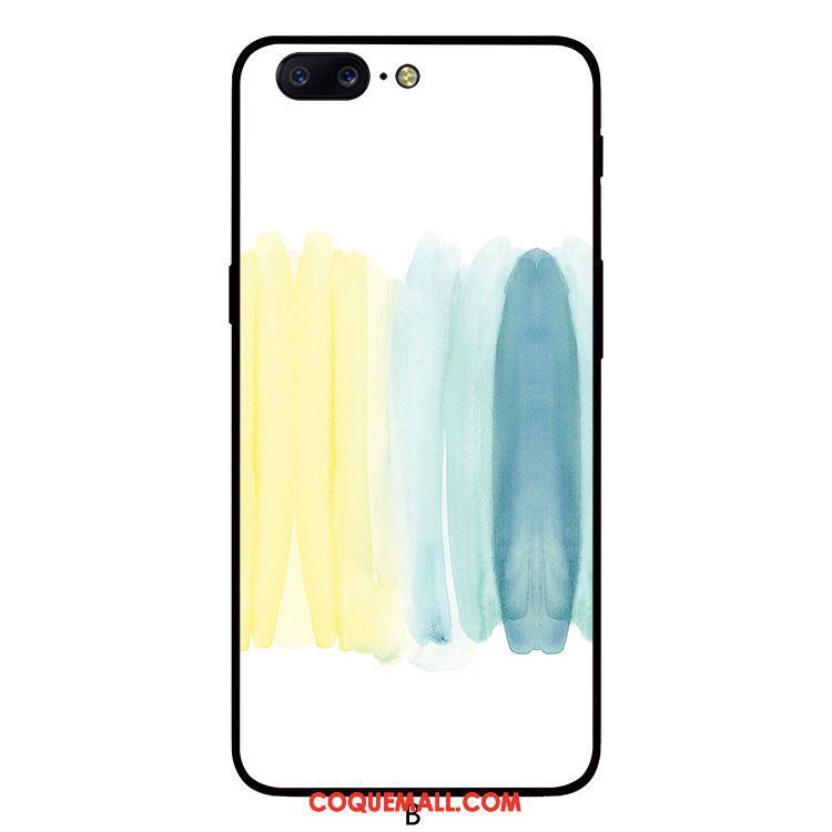 Étui Oneplus 5 Incassable Fluide Doux Silicone, Coque Oneplus 5 Bleu Simple