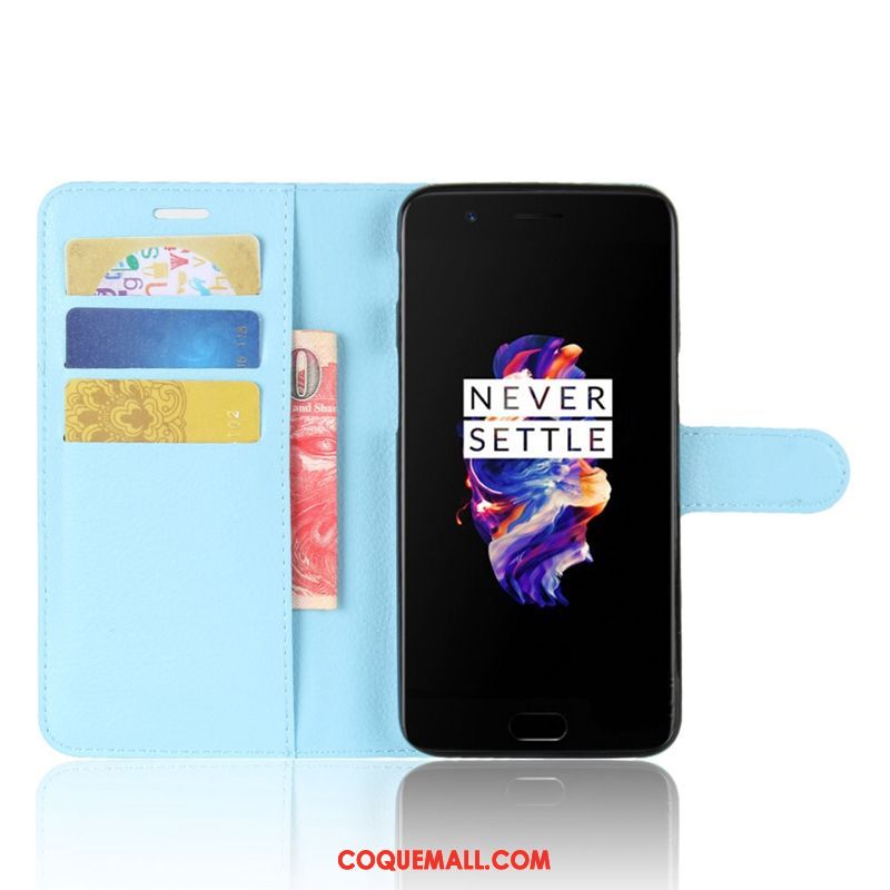 Étui Oneplus 5 Protection Fluide Doux Étui En Cuir, Coque Oneplus 5 Téléphone Portable Rouge