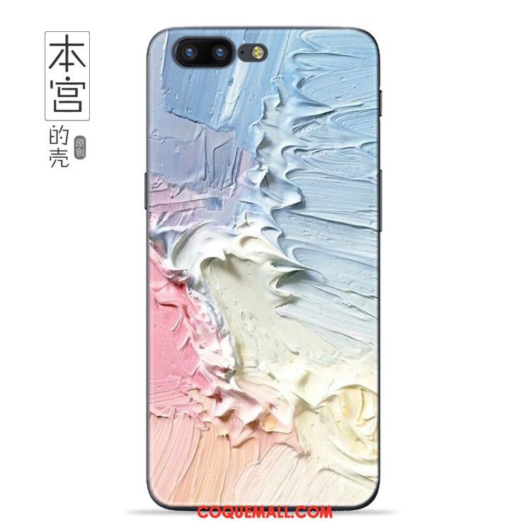 Étui Oneplus 5 Silicone Personnalisé Peinture À L'huile, Coque Oneplus 5 Personnalité Art