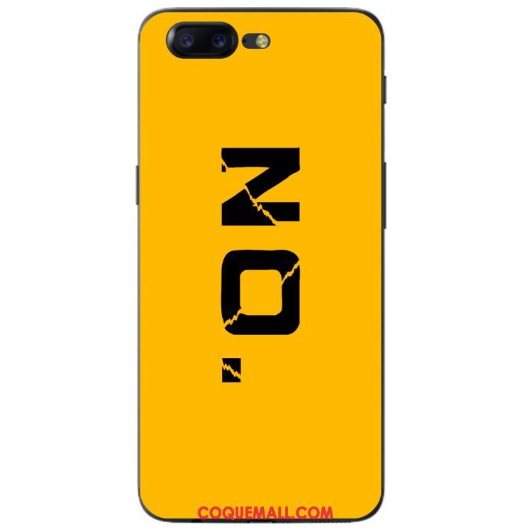 Étui Oneplus 5 Tendance Incassable Jaune, Coque Oneplus 5 Téléphone Portable Fluide Doux