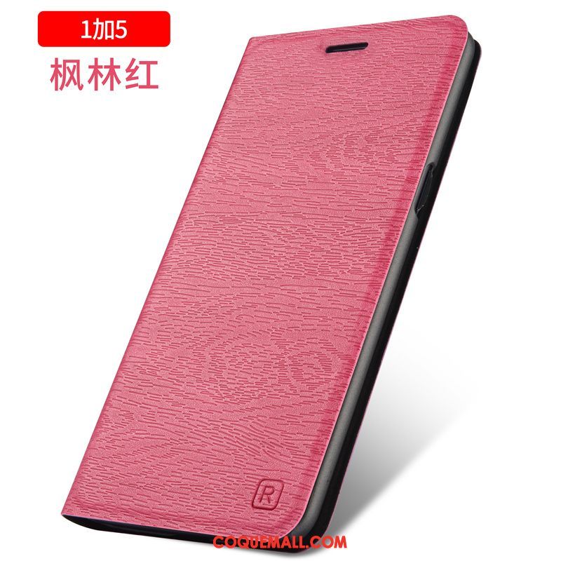 Étui Oneplus 5 Téléphone Portable Étui En Cuir Tout Compris, Coque Oneplus 5 Protection Rose