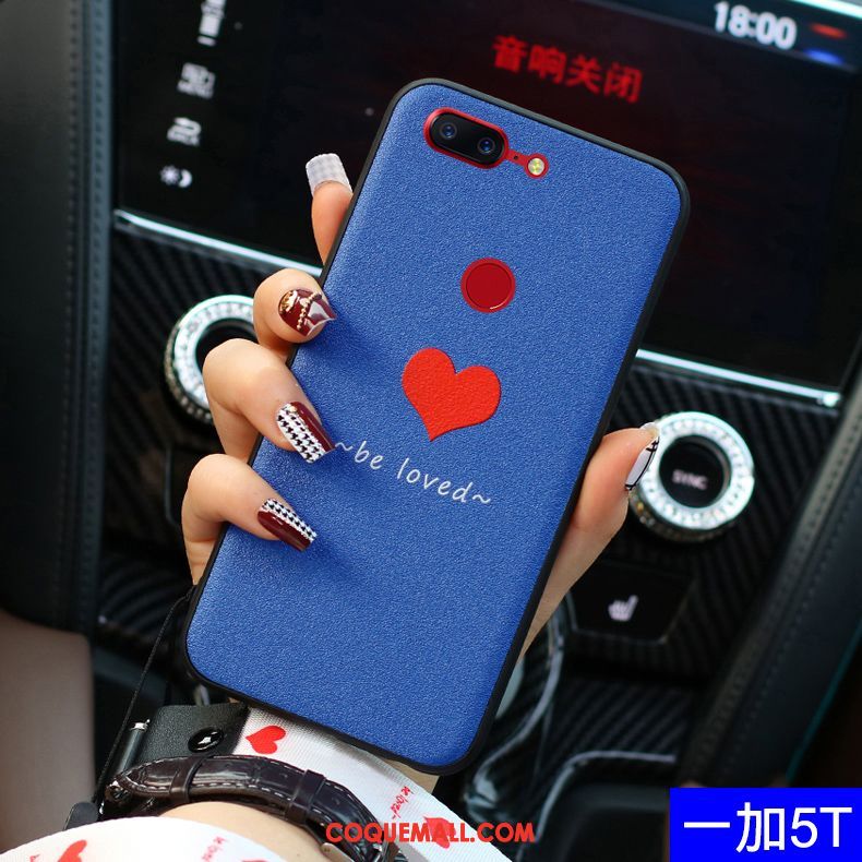 Étui Oneplus 5t Amour Net Rouge Tout Compris, Coque Oneplus 5t Protection Silicone