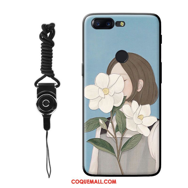 Étui Oneplus 5t Bleu Téléphone Portable Art, Coque Oneplus 5t Tout Compris Petit