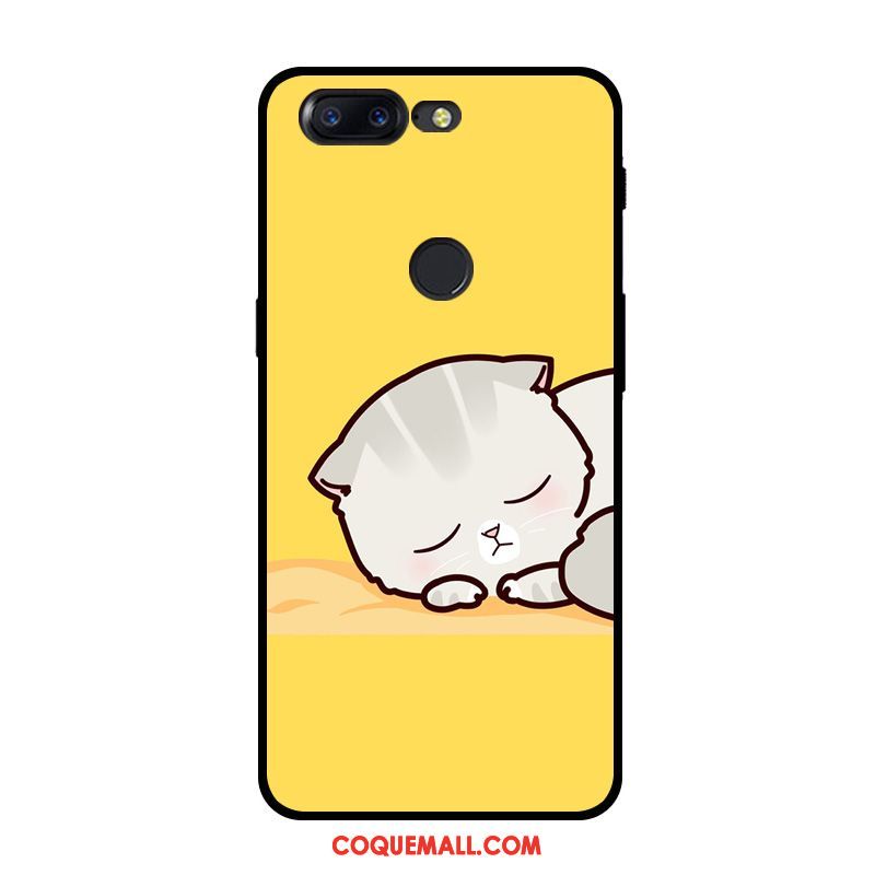 Étui Oneplus 5t Charmant Chiens Chat, Coque Oneplus 5t Dessin Animé Silicone