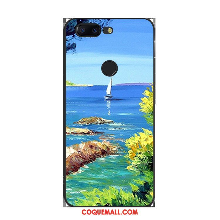 Étui Oneplus 5t Créatif Peinture À L'huile Incassable, Coque Oneplus 5t Fluide Doux Téléphone Portable