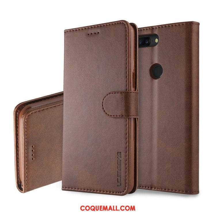 Étui Oneplus 5t Cuir Véritable Étui En Cuir Protection, Coque Oneplus 5t Tout Compris Téléphone Portable