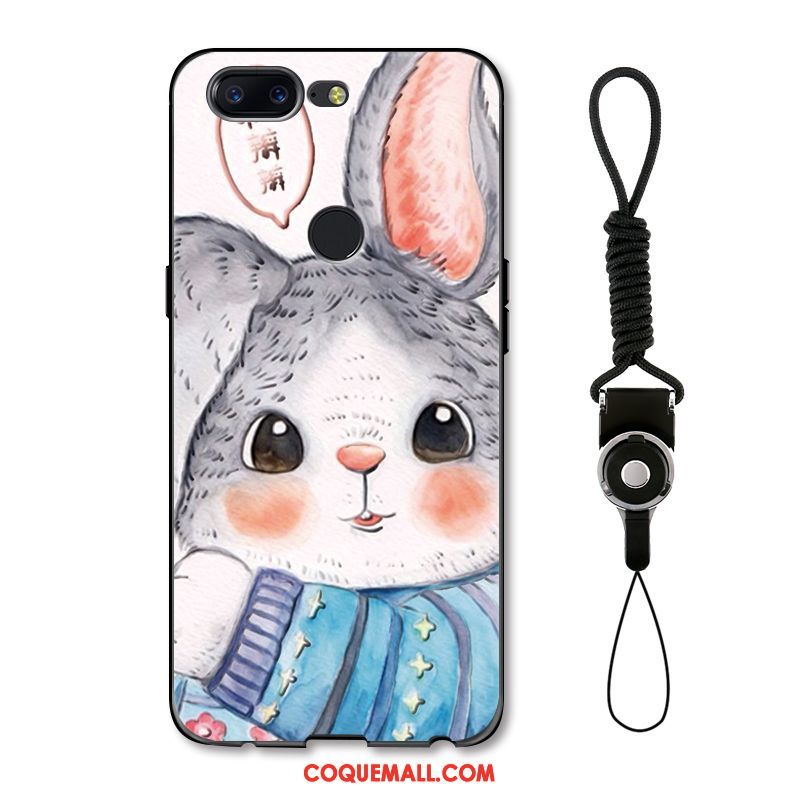 Étui Oneplus 5t Dessin Animé Incassable Gaufrage, Coque Oneplus 5t Blanc Téléphone Portable